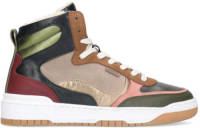 Manfield leren sneakers multi
