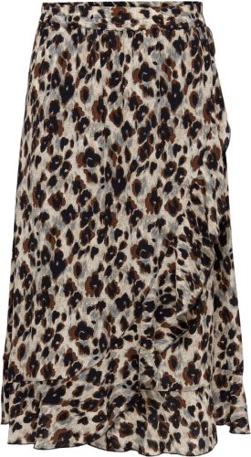Only Wikkelrok ONLCARLY FLOUNCE LONG SKIRT