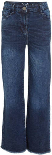 Retour Denim high waist wide leg jeans Missour dark blue denim