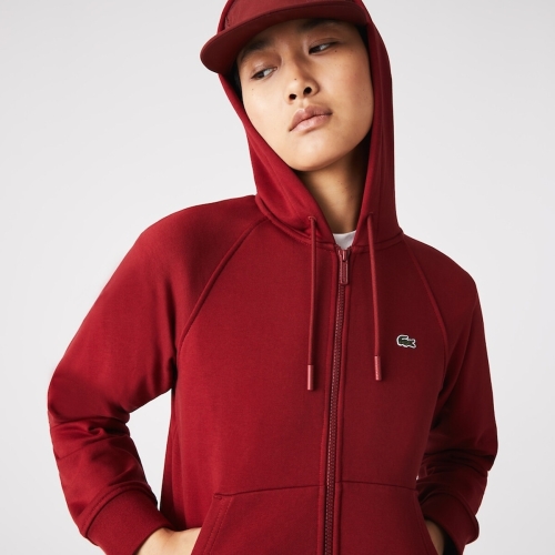 Lacoste Zip-up hoodie, geborduurd logo