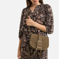 Ba&sh Tas in daim met schouderriem TEDDY