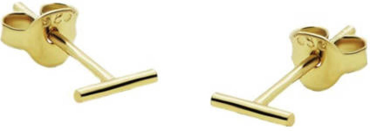 KARMA Jewelry verguld zilveren oorbellen Mini Tube