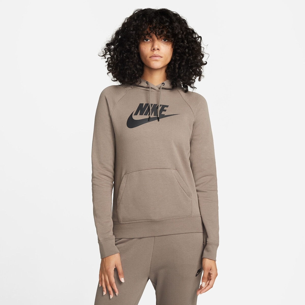 Nike Hoodie met logo en centrale zak