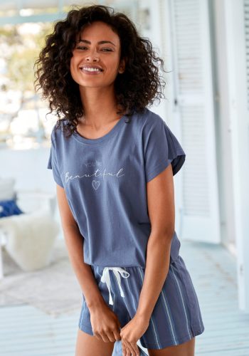 Vivance Dreams Shortama met frontprint