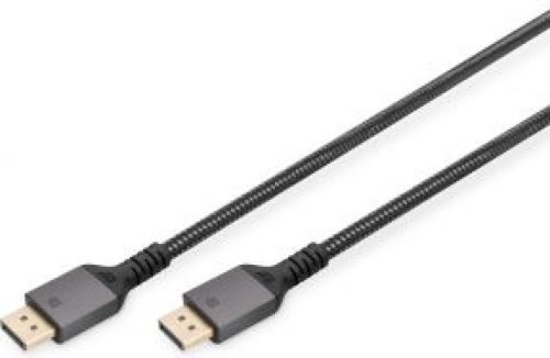 DIGITUS DB-340201-030-S DisplayPort kabel 3 m Zwart, Grijs