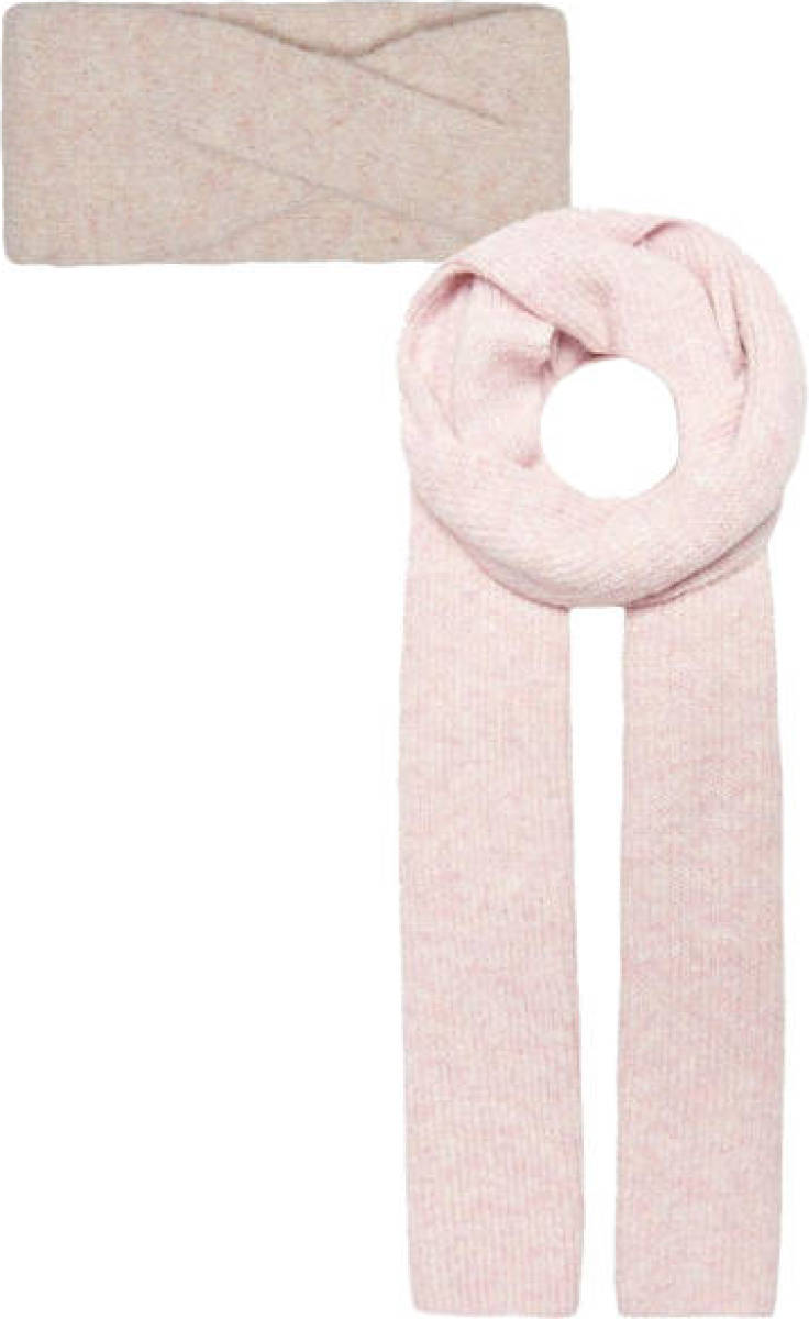 Only hoofdband + sjaal ONLLINEA lichtroze