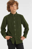 anytime corduroy overhemd khaki