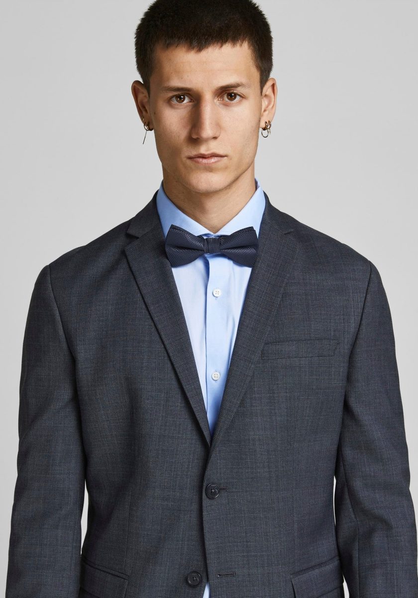 Jack & Jones vlinderstrik JACCOLOMBIA met textuur donkerblauw