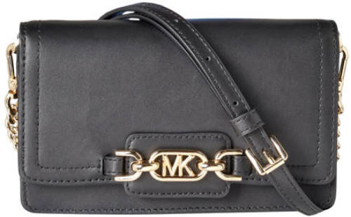 Michael Kors leren telefoontasje Heather zwart