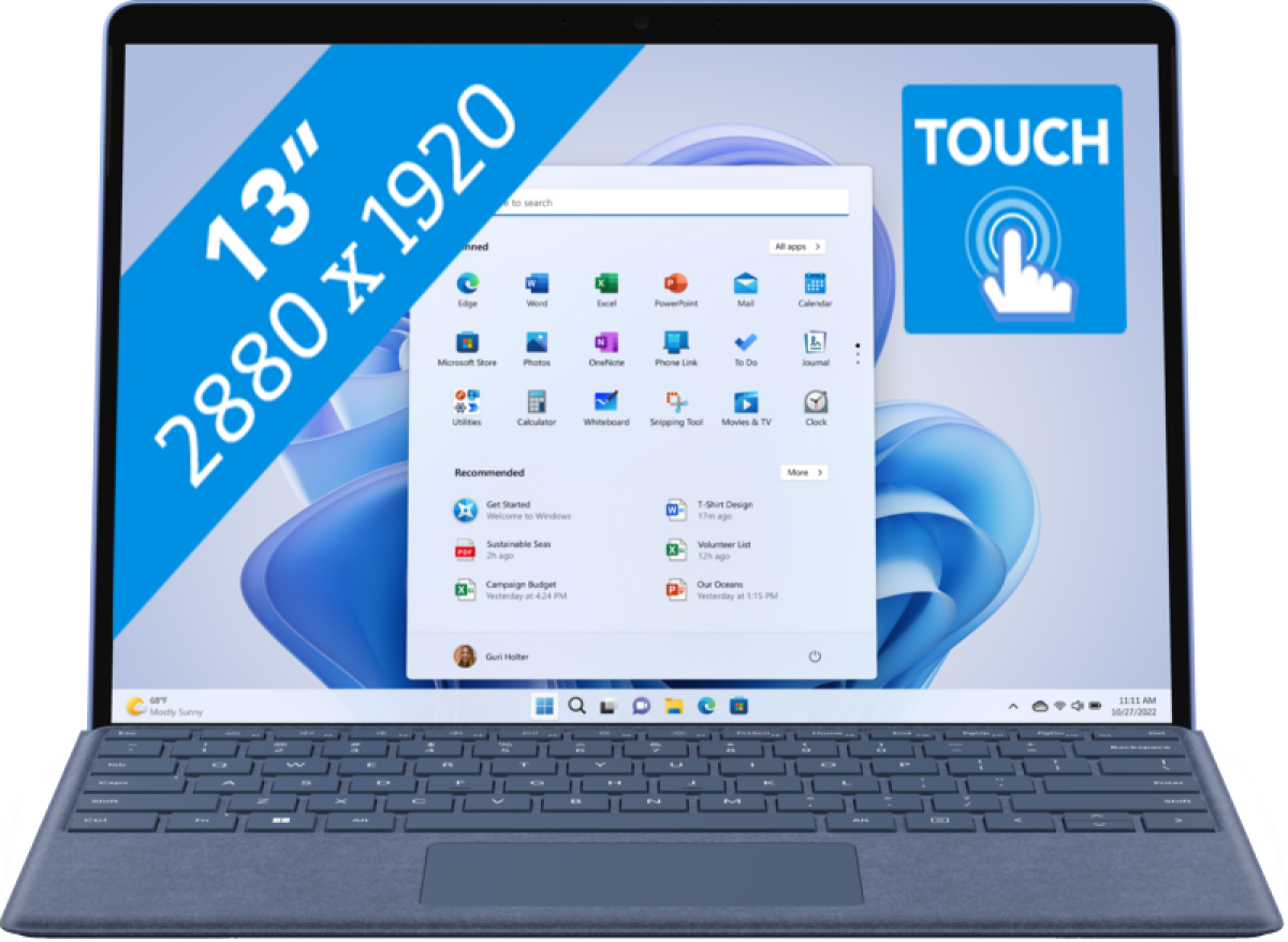 Microsoft Surface Pro 9 i5/8GB/256GB Sapphire