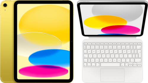 Apple iPad (2022) 10.9 inch 256GB Wifi + 5G Geel + Magic Keyboard Folio