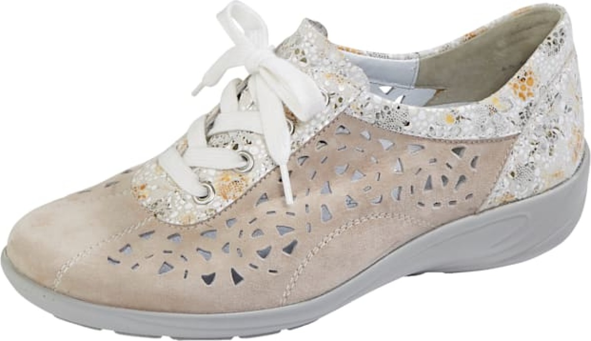 Veterschoen met luchtige perforaties Semler Beige