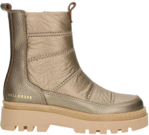 Bullboxer leren enkelboots goud