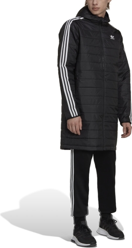 adidas Originals Lange donsjas met kap, 3 stripes