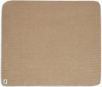 Jollein gebreide aankleedkussenhoes 75x85 cm Pure Knit Biscuit GOTS