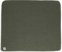 Jollein gebreide aankleedkussenhoes 75x85 cm Pure Knit Leaf Green GOTS