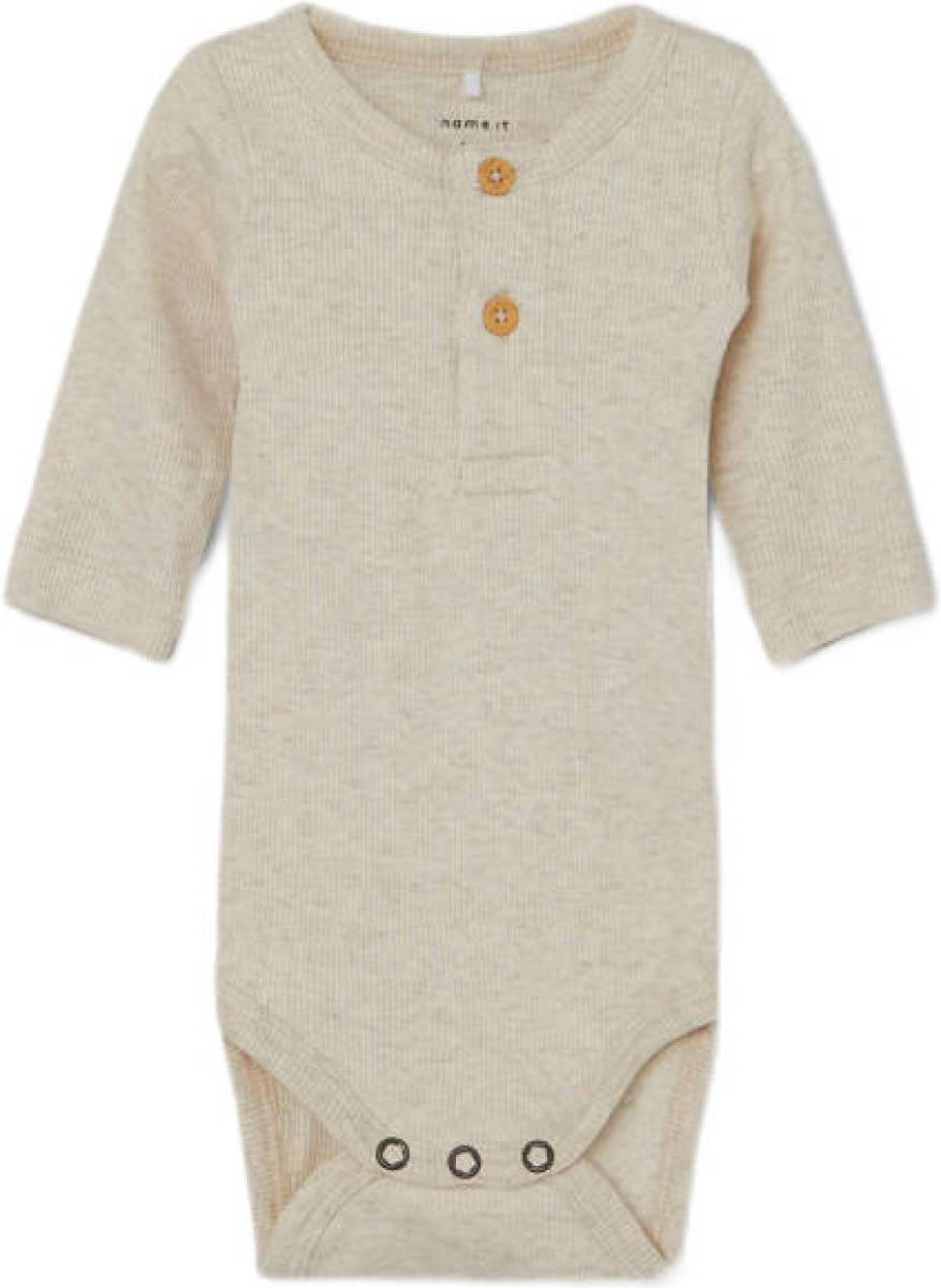 NAME IT BABY romper NBMKAB ecru melange