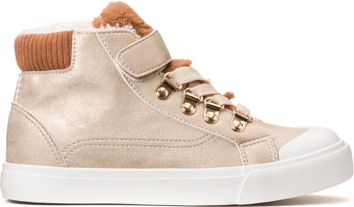 La Redoute Collections Hoge, gevoerde sneakers, rits en veters