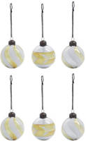 House Doctor kerstbal glowi (set van 6) goud (ø6 cm)