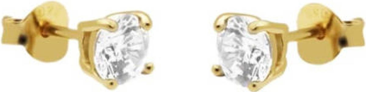 KARMA Jewelry verguld zilveren oorbellen Ø 0,5 cm