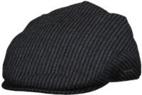 LERROS gestreepte flatcap donkerblauw