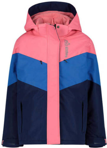 29FT ski-jack donkerblauw/kobalt/roze