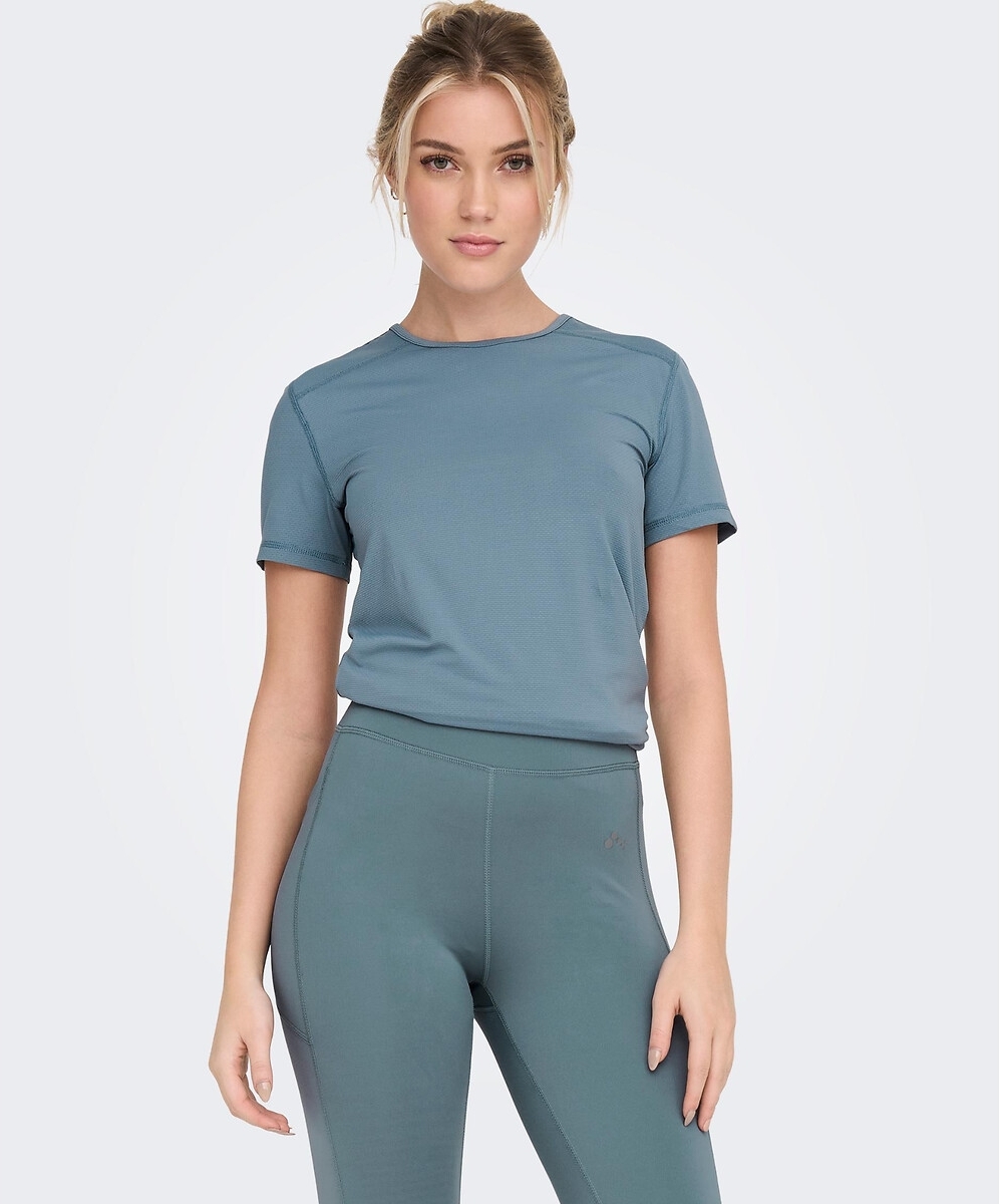ONLY PLAY sport T-shirt ONPMILA grijsblauw