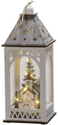 Konstsmide silhouet kerk (op batterij met timer) (11x29 cm) (8 LED)