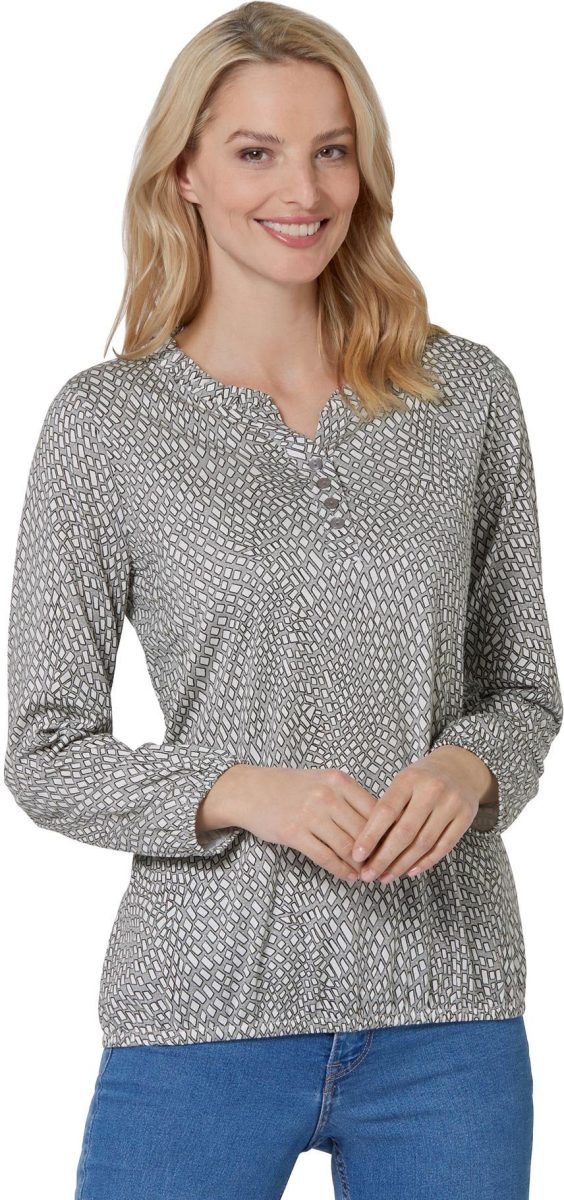 Classic Inspirationen Shirt met lange mouwen Gedessineerd shirt (1-delig)