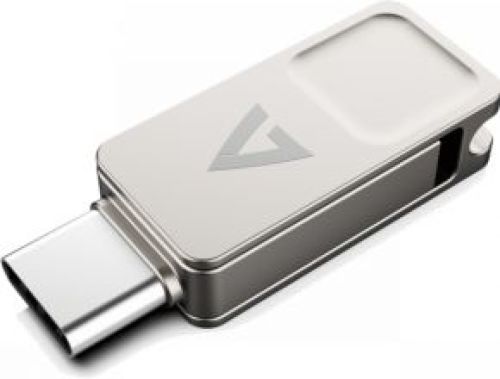 V7 VF3128GTC USB flash drive 128 GB USB Type-A / USB Type-C 3.2 Gen 1 (3.1 Gen 1) Zilver