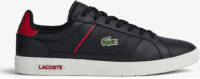 Lacoste Europa Pro leren sneakers zwart/rood