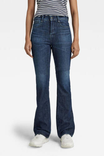 G-star Raw Noxer flared jeans worn in ocean reef