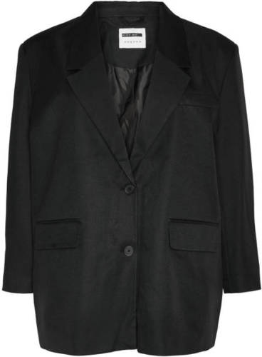 NOISY MAY Curve blazer NMMILLA zwart