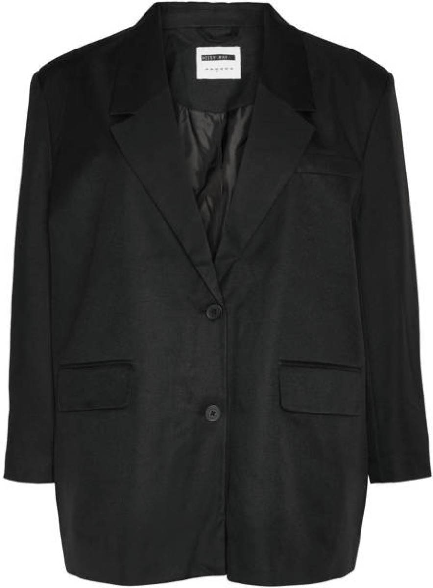 NOISY MAY Curve blazer NMMILLA zwart