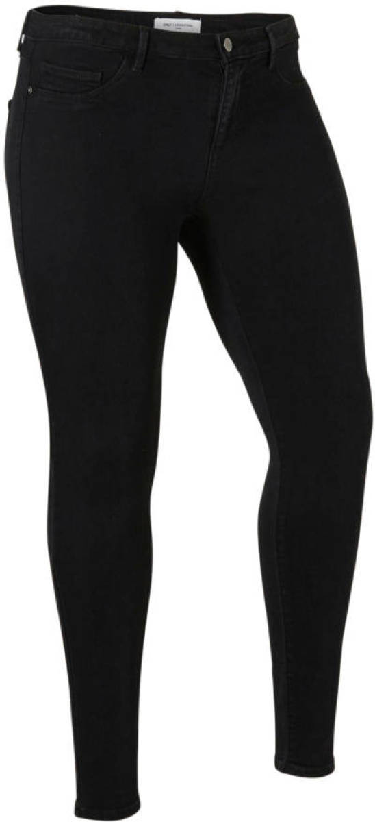 ONLY CARMAKOMA skinny jeans zwart