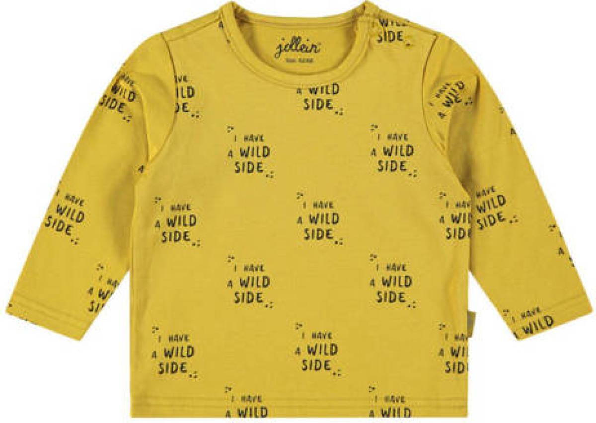 Jollein baby longsleeve met all over print geel