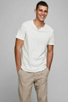 Jack & Jones ESSENTIALS T-shirt van biologisch katoen wit