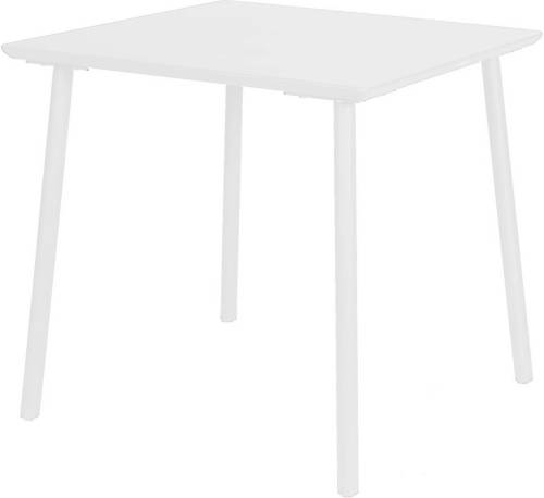 Warentuin George Table 80x80x75 Cm Alu White