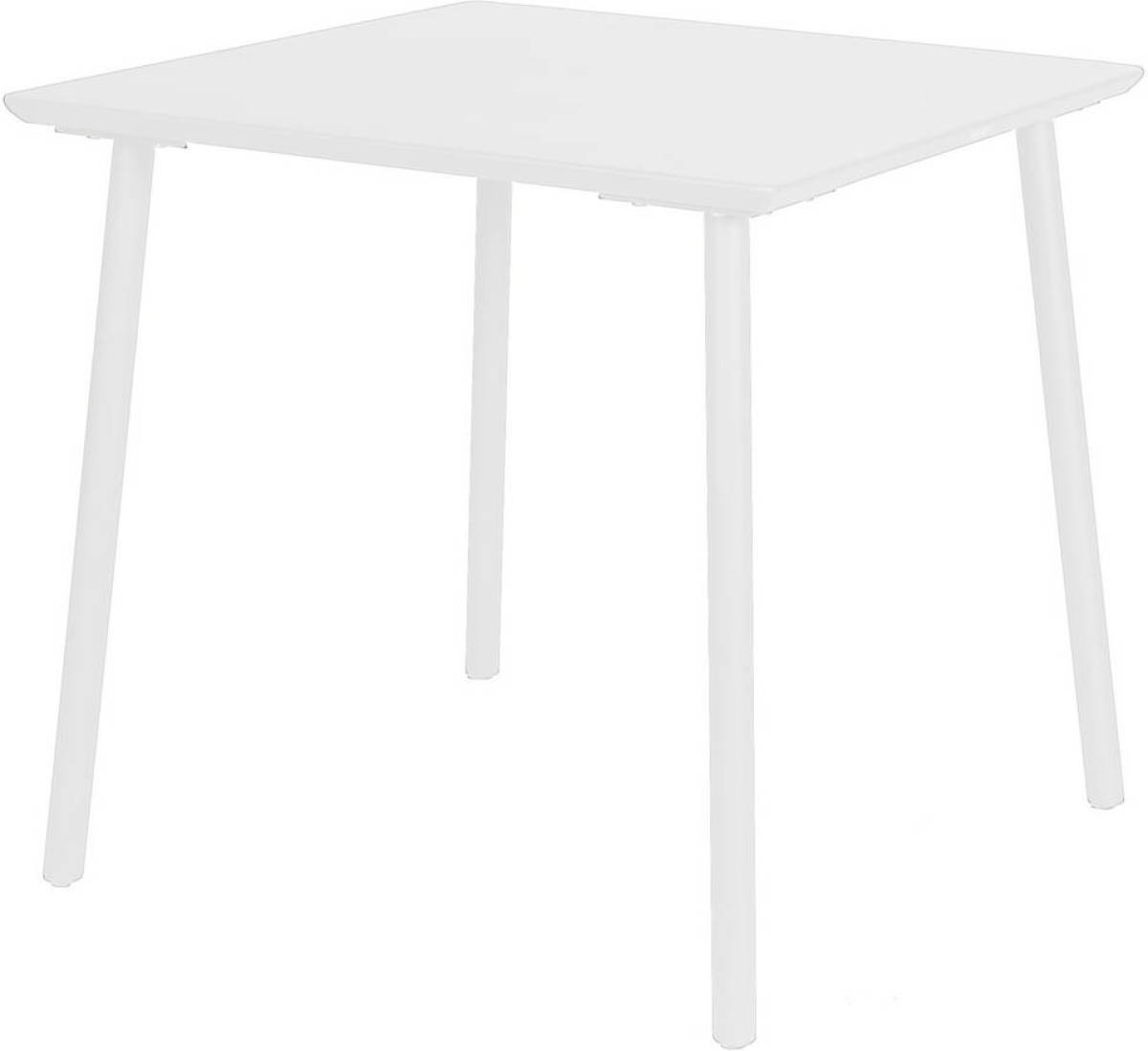 Warentuin George Table 80x80x75 Cm Alu White