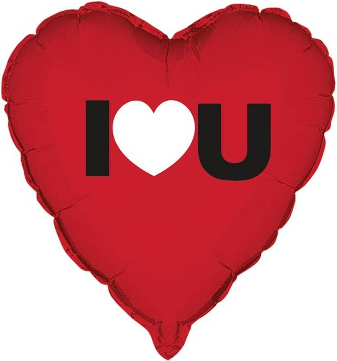 Haza Original Folieballon Hart ""I?u"" 45 Cm Rood