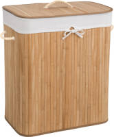 Tectake - Bamboe Wasmand Incl. Waszak 100l Naturel 401834