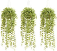 Shoppartners 3x Groene Hedera/klimop Kunstplant 50 Cm In Pot - Kunstplanten/nepplanten