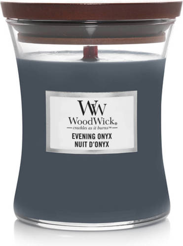 Woodwick Kaars Medium Evening Onyx - 11 Cm / ø 10 Cm