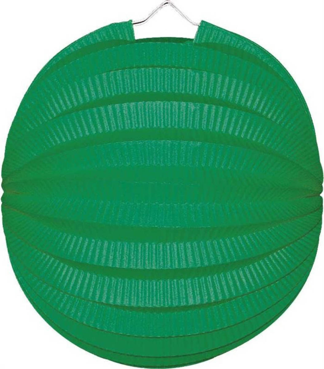 Trendoz Lampion Groen 22 Cm - Feestlampionnen