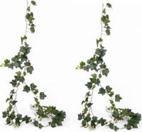 Shoppartners 2x Klimop Kunstplant Slingers Hedera Gala 205 Cm - Kunstplanten