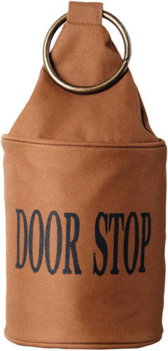 Esschert Design Canvas Bruine Deurstopper Met Ring 2.7 Kg - Deurstoppers