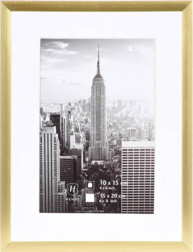 Henzo Fotolijst Manhattan - 15 X 20 Cm - Goudkleurig