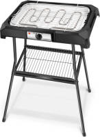 Aigostar Lava Pro 30rrd Elektrische Barbecue - Bbq - Elektrische Grill - 50x34 Cm - 2000 Watt - Zwart