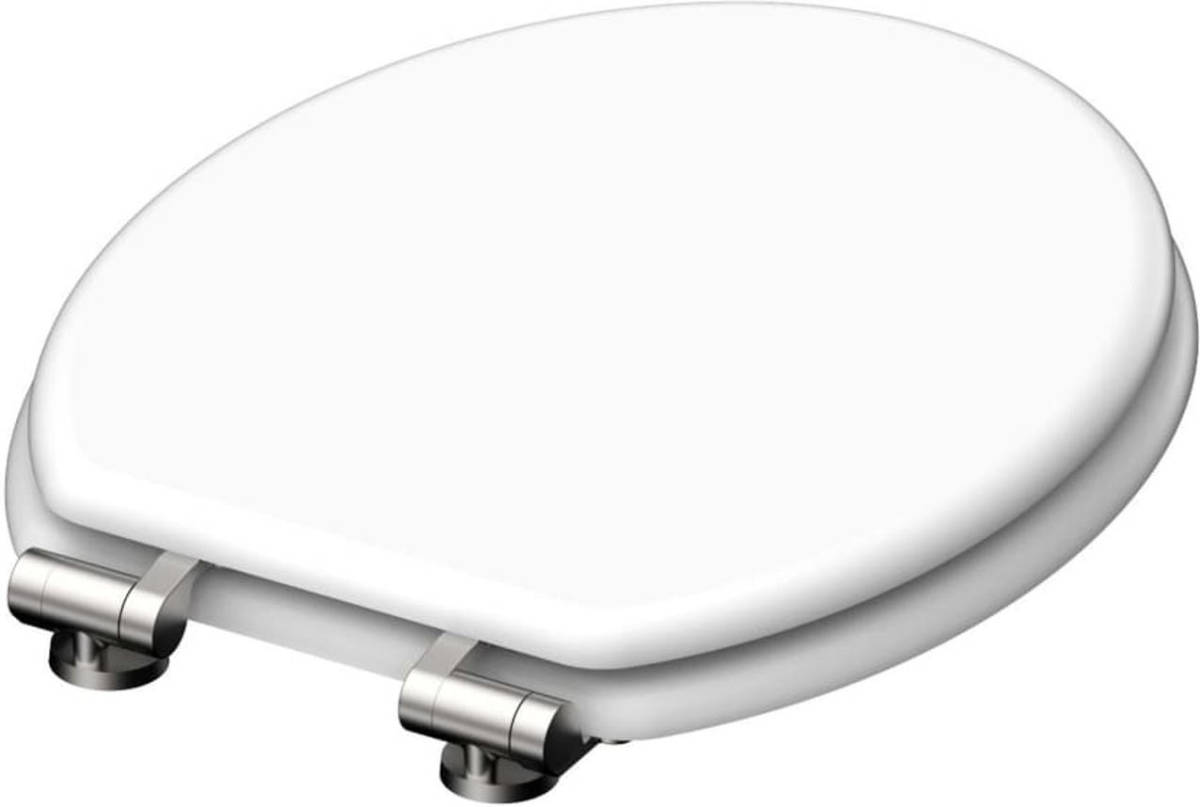 VidaXL Schütte Toiletbril White Kernhout