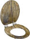 SCHÜTTE Toiletbril Solid Wood Mdf Bruin
